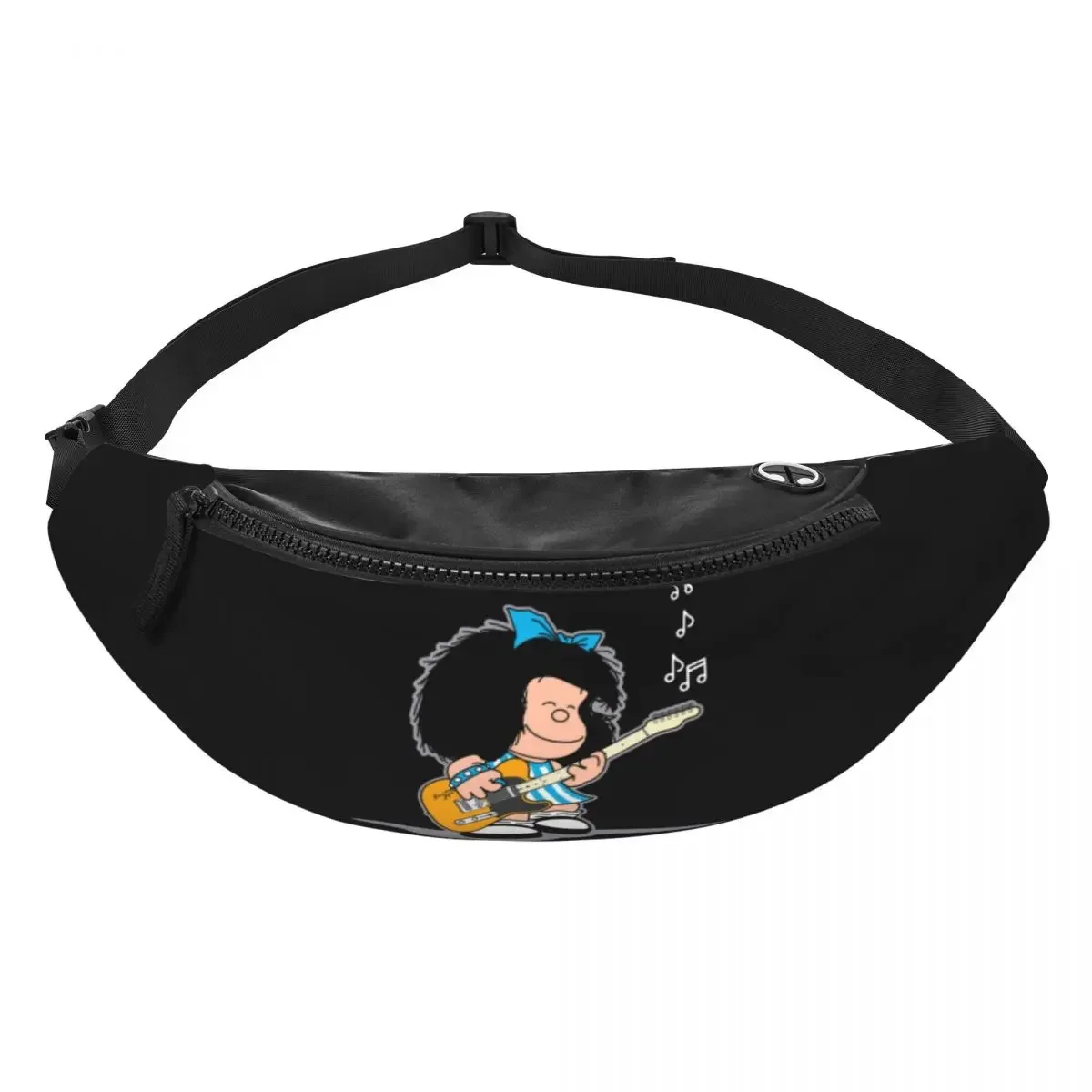 Mafalda Quino Comics Fanny Pack Men Women Casual Classic Cartoon Manga Crossbody Waist Bag for Camping Biking Phone Money Pouch