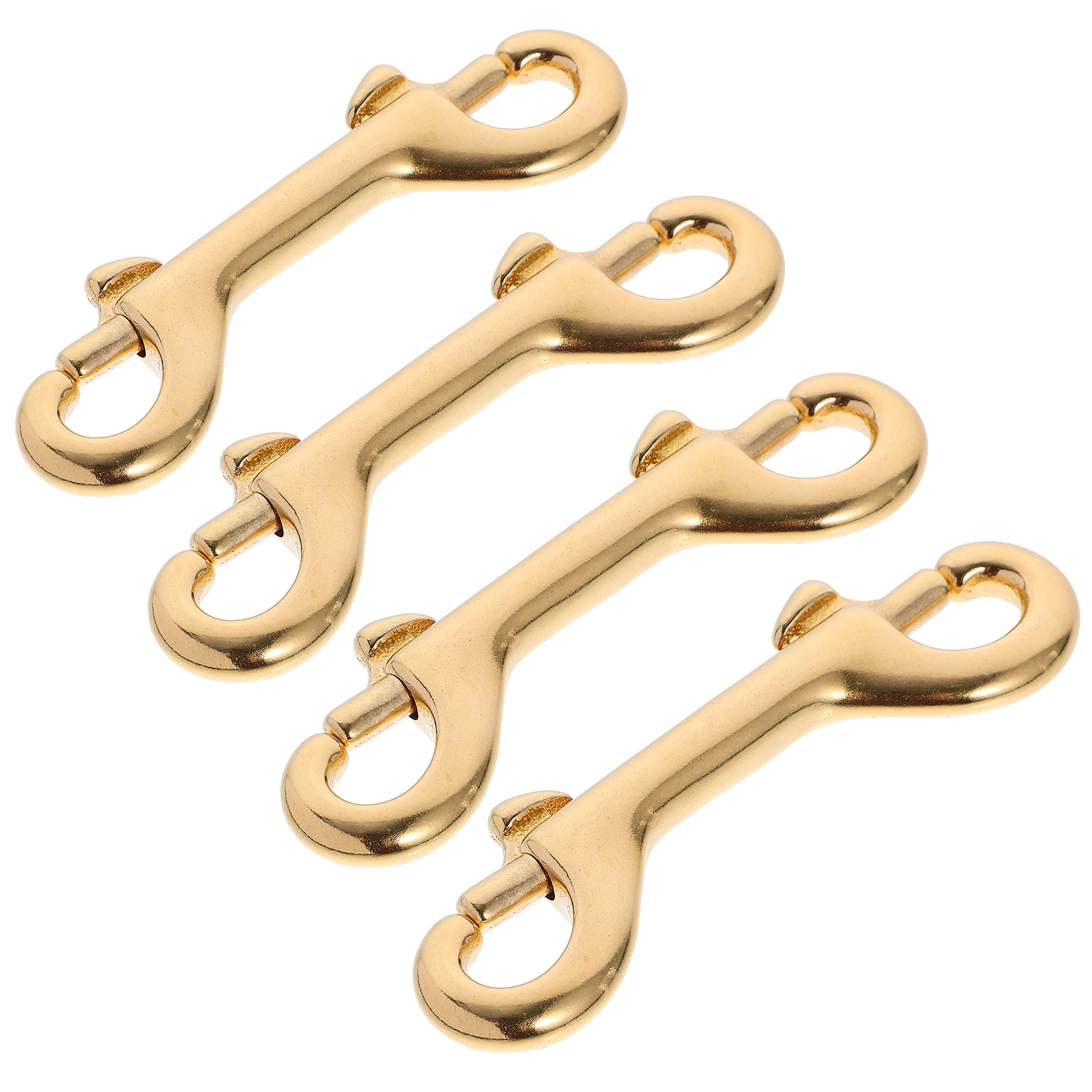 

4 pcs Hook Fastener Accessories Spring Close Gate Bag Lobster Clasp Brass Bag Lobster Clasp Strap Connect Purse Decorations
