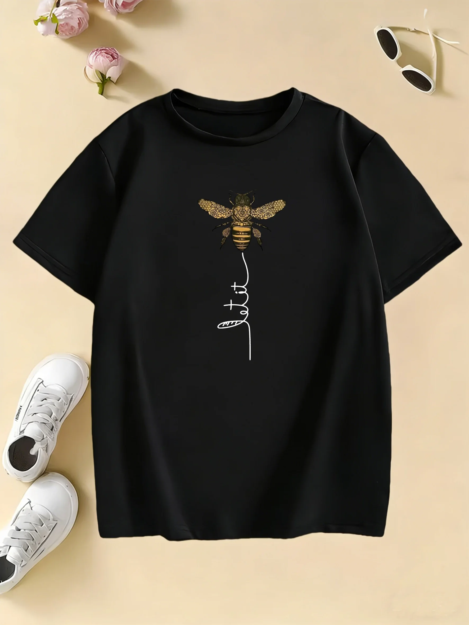 Kids Animal Design T Shirts Manga Kids Children's Summer Fashion T-shirt Boys Girls Summer Spring Casual Top Tee
