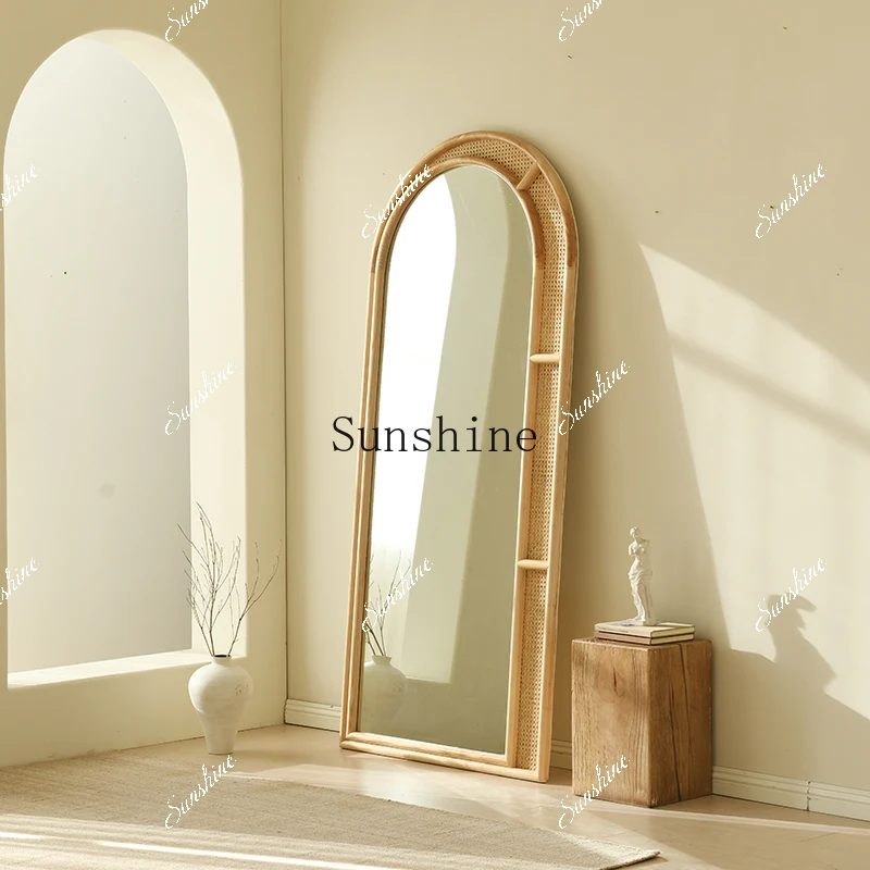 

Clothes into the home floor retro bedroom wall hanging full body mirror B & B hotel simple FT