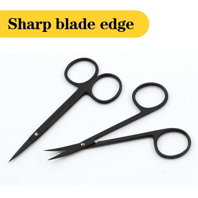 Medical eye scissors, ophthalmic scissors, cosmetic plastic surgery instruments, double eyelid tools, all black express scissors