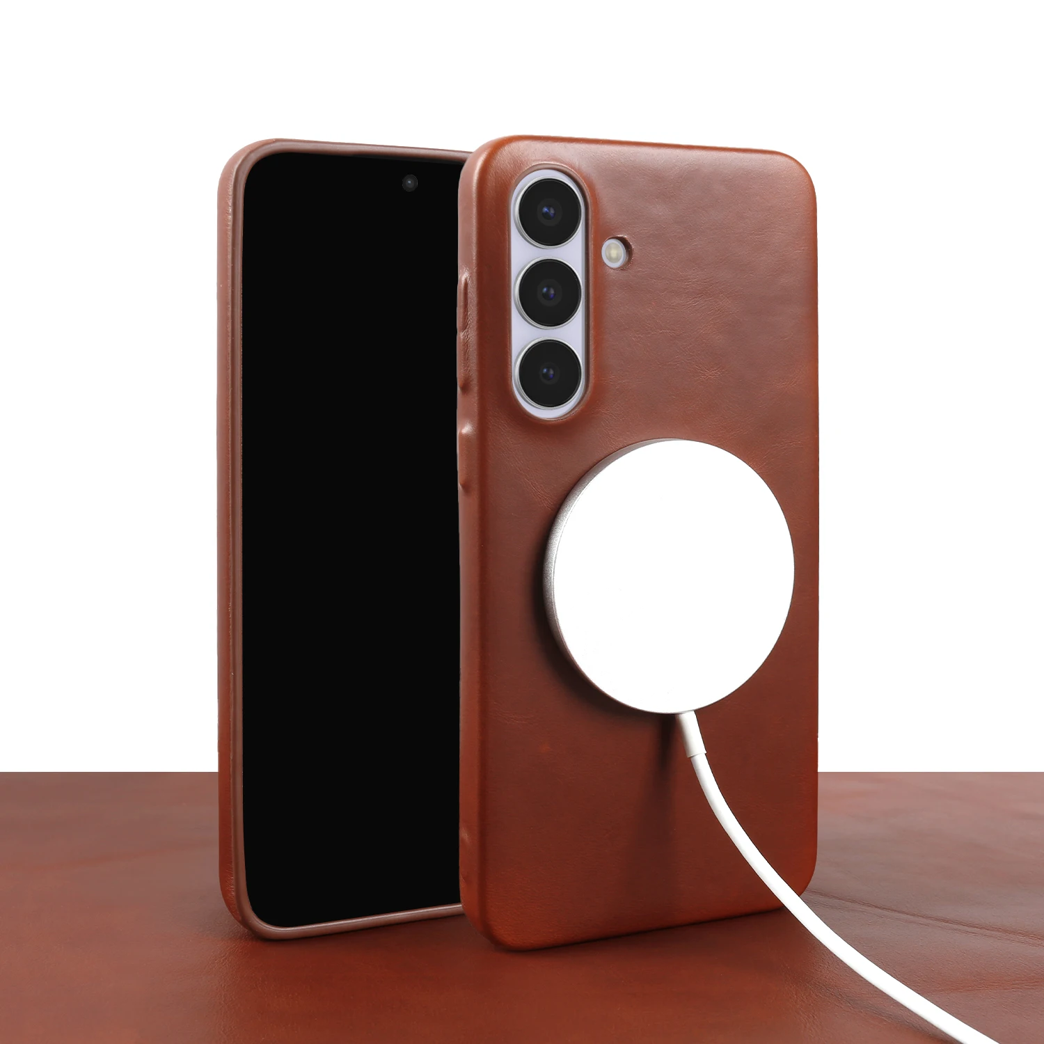 For Magsafe Magnetic Genuine Leather Case For Samsung Galaxy