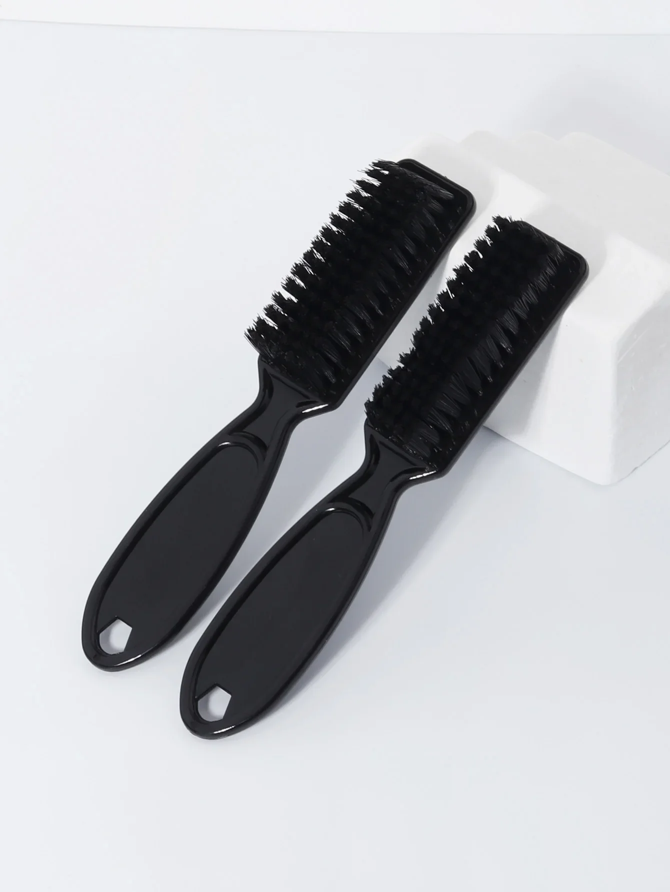 Conjunto de Escovas de Limpeza para Pescoço de Barbeiro com Cabo de Plástico, Escova de Cabelo Macia para Limpeza e Escova para Esculpir e Limpar Formas de Cabelo