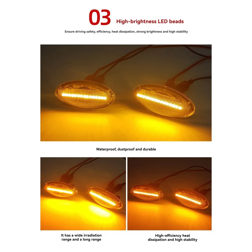 عادي لجيمي سبلاش سويفت SX4 APV فيتارا 2004-2020 تتدفق بدوره مصباح إشارة للسيارة