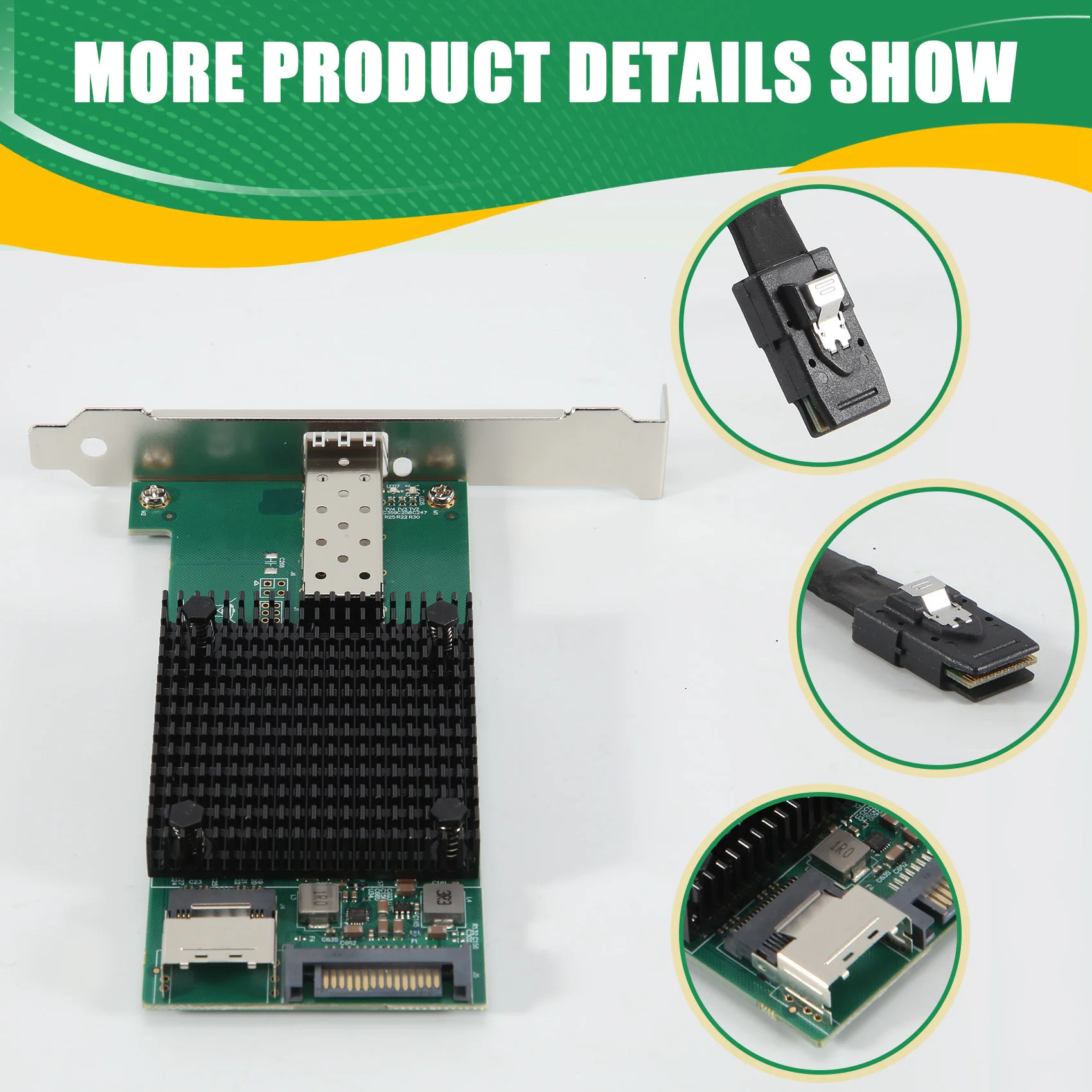 AT42 M.2 10G Server Network Card M.2 M X520-DA1 10G + Fiber Optic Industrial Computer Server Network Card JL82599EN Chip