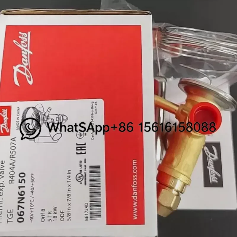 Danfoss TGES5 Thermal Expansion Valve R404 067N6150 Refrigeration AC Parts Compatible Replacement for Cooling System