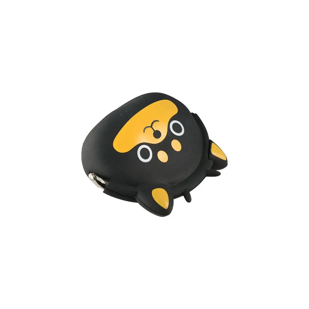 Solid Color Cartoon Silicone Coin Purse INS Mini Small Animal Wallet Portable Waterproof Data Cable Storage Bag Gift