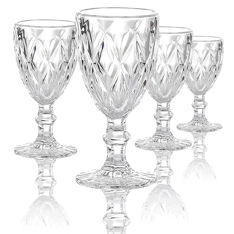 Plastik Weinglas Tassen Vintage Wein Tasse 330ml Prägung Saft Trinkbecher Champagner Becher Tassen