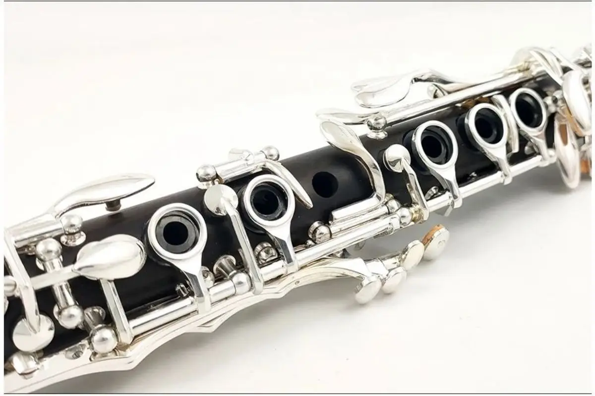 MORESKY Clarinet Ebony Eb/Mib With Case Silver Plated Keys Wood Instrument ME1