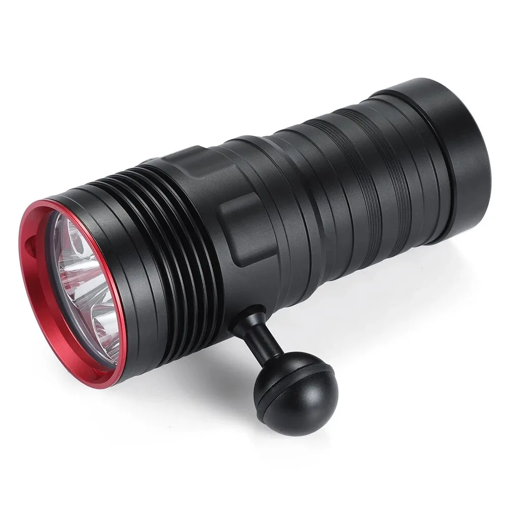 1PCS Diving Flashlight 6000LM LED Underwater Torch IPX8 Waterproof 5 Cree XM-L2 80m Dive Light Battery Indicator 18650 D05