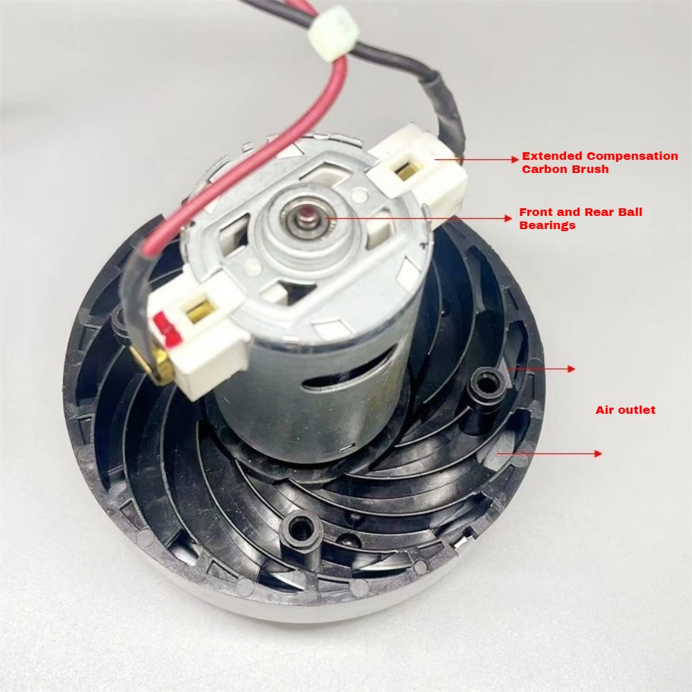 150W Vacuum Cleaner Motor Large Suction 545 Front &Rear Ball Bearing Electric Micro Motor for Cleaning Appliance