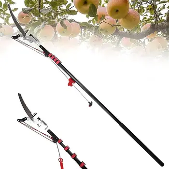 Extendable Telescopic Pruner with SK5 Blade for Reaching High Tree Branches and Leaves