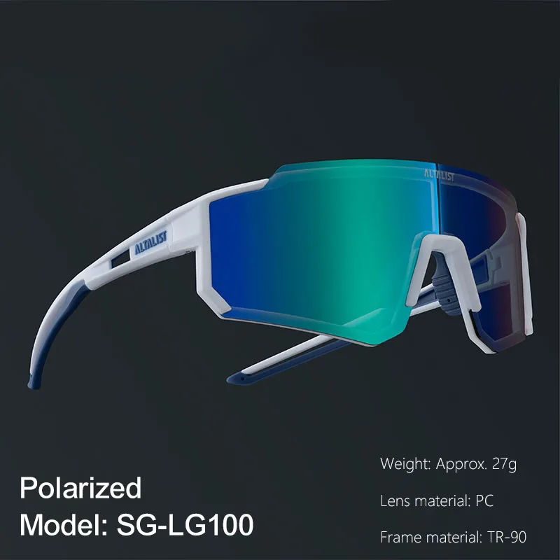 ALTALIST)Photochromic Polarized Sports Glasses Cycling Running