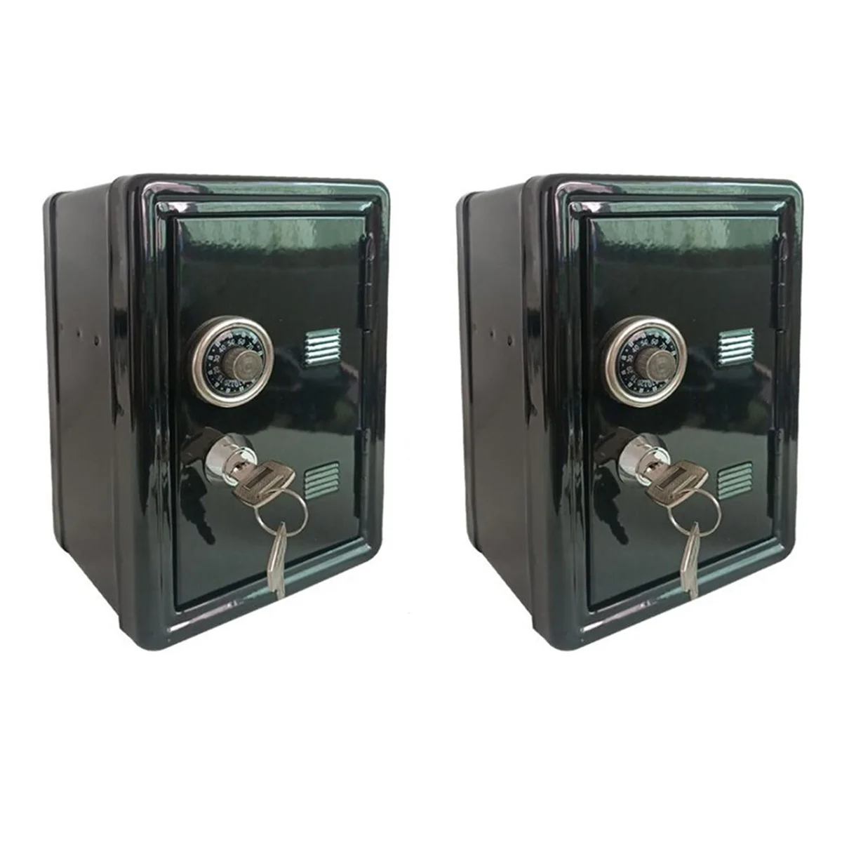 ABMF-2X صندوق الأمان منظم مكتب حديدي صندوق ديكور حصالة على شكل حيوان معدني صغير خزانة صندوق تخزين المال صندوق تخزين أسود