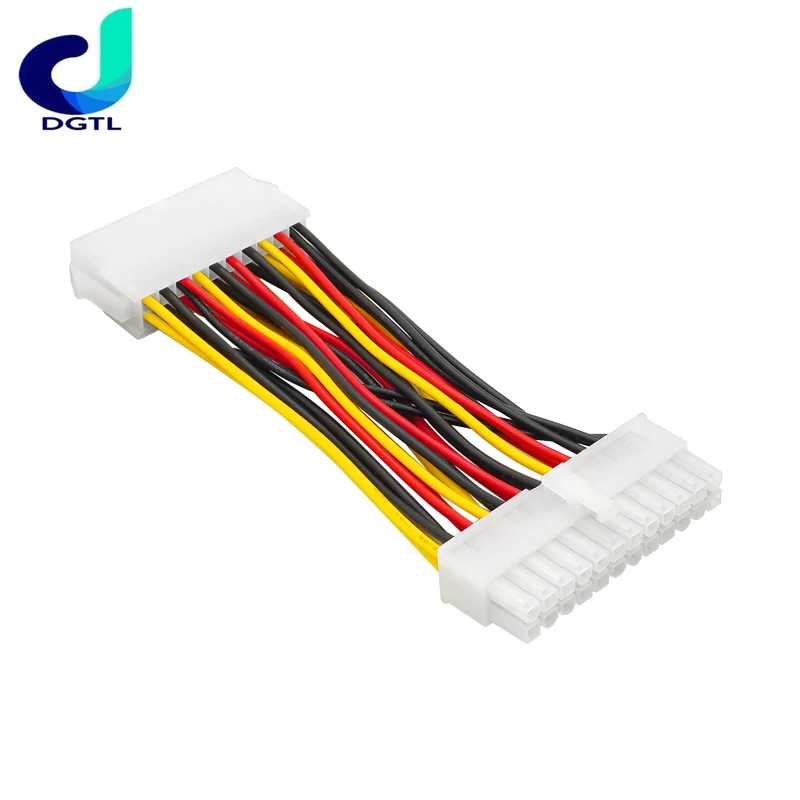 Hot sale E-ATX 20pin Male To 24pin Female M/F power supply adapter cable motherboard