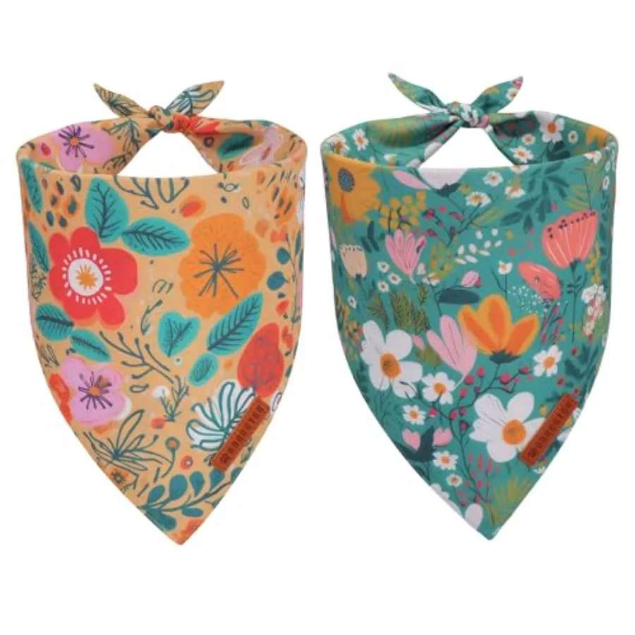 Floral Dog Bandana …