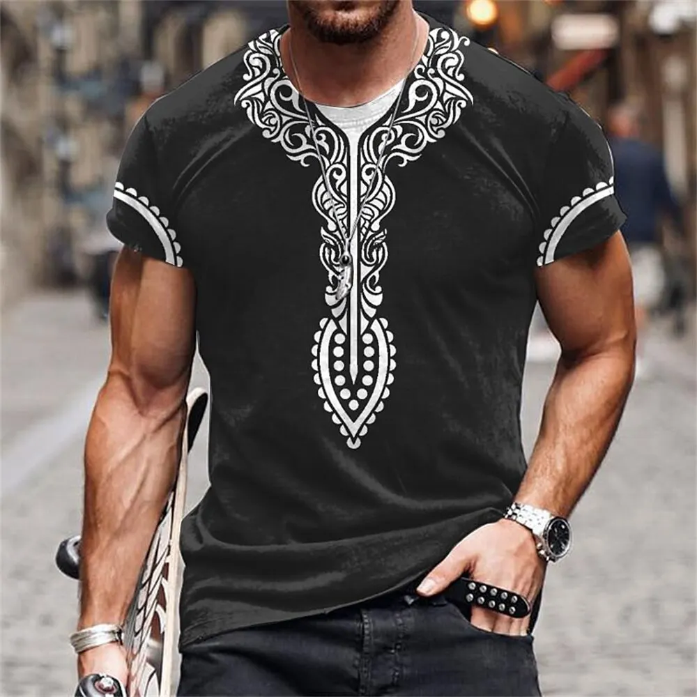 Africa Ethnic T-Shirts African Dashiki 3D Printed Men Women Fashion Streetwear Oversized Short Sleeve T Shirt Tees Tops Clothing