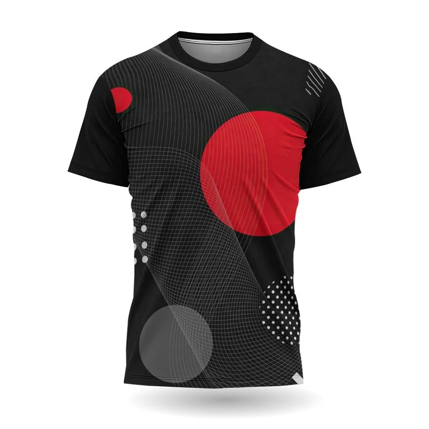 

Men's T-shirt Fashion Color Block 3D Print Tee Outdoor Run Fitness Sports Short Sleeve Summer Casual O-neck Loose Breathable Top