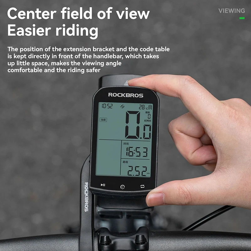 ROCKBROS ナイロン製自転車スピードメーターホルダー GoProマウント IGS / Garmin / Bryton / Cateyeコンピューター対応 MTBバイク ストップウォッチ ライトマウント