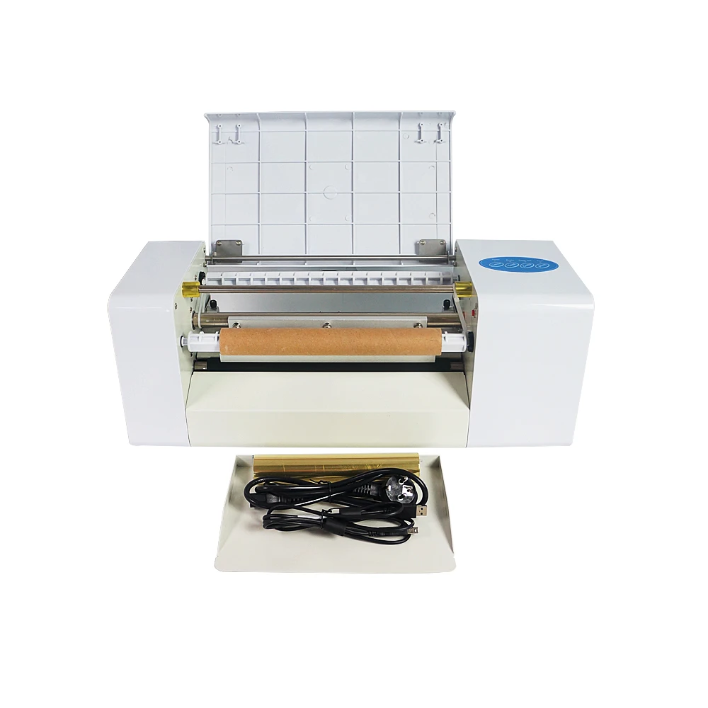 Foil Press Printing Machine, 400W Stamping Printer, 360mm Feeding Width with Coreldraw Software, 400A, 300DPI Resolution