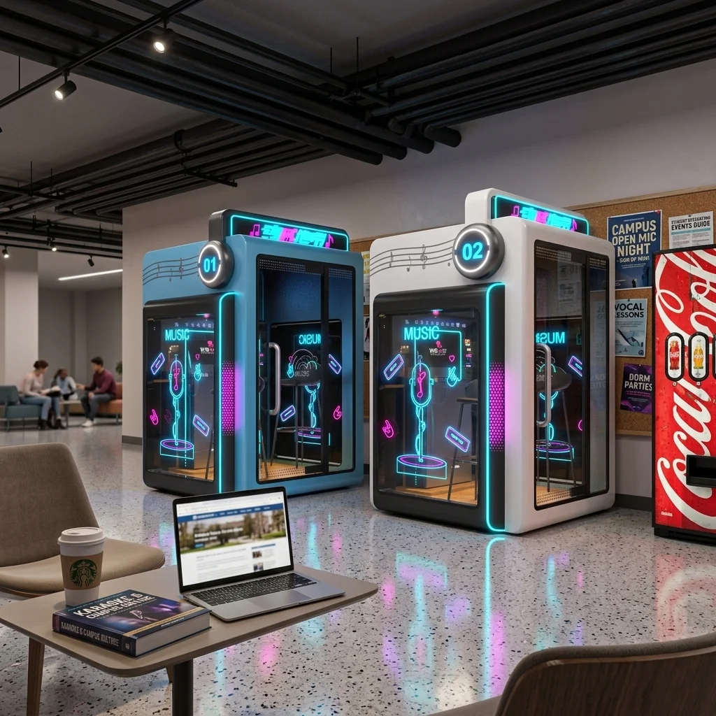 FOODLINE Commercial Self Service Karaoke Room Noise Isolation Karaoke Cabin For Cinema Waiting Area And Amusement Park
