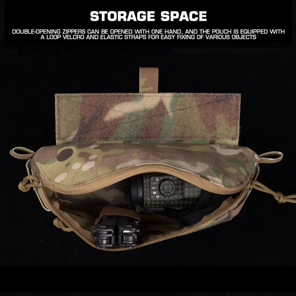 Tactical Chest Rig Drop Dump Pouch FCPC V5 CR Vest  Plate Carrier Storage Bag Shoulder Pack Dual-Purpose Hunting Airsoft Gear