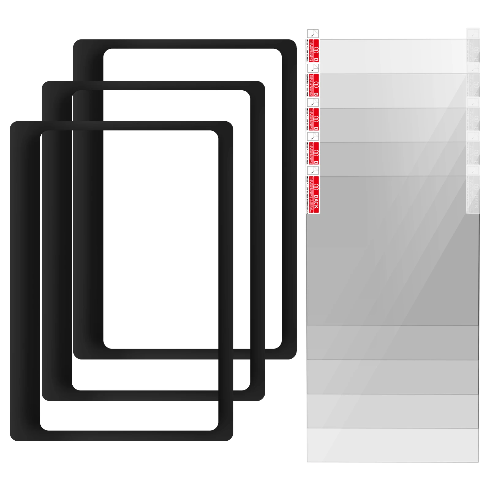5PCS 10.1'' Screen Protective Film and 3PCS LCD Gasket for ELEGOO Saturn 4 /Saturn 4 Ultra