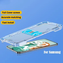 Full Cover Tempered Glass For Samsung M55S M05 M35 M15 M14 M53 M54 M52 M34 M33 M32 M04 Screen Protector With One-click Install