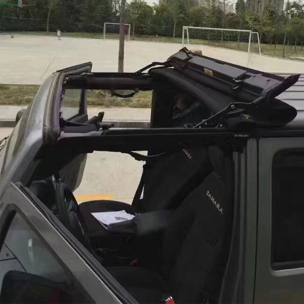 Lantsun J311 Car Roof Top Canvas Ceiling Protection Net for Jeep for Wrangler JK07-17