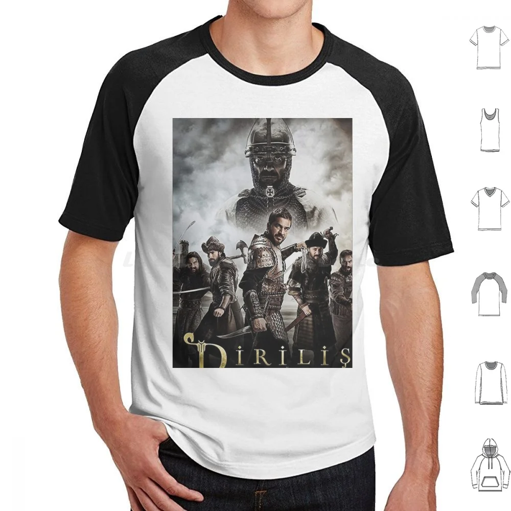 Collosal T Shirt Big Size 100% Cotton Dirilis Dirilis Ertugrul Ertugrul Kayi Gazi Ottoman Dplmt Turkish Turkiye Seljuklu Osman