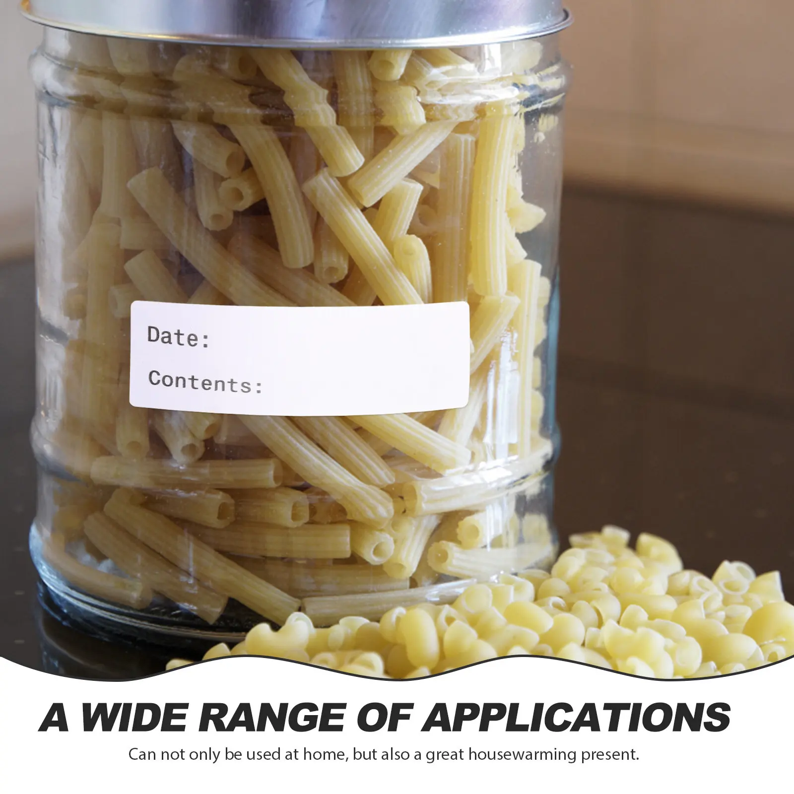 

2 Rolls Handwriting Food Labels Stickers Portable Storage Label for Bottles Freezer Containers Home Use Dissolvable Food Labels