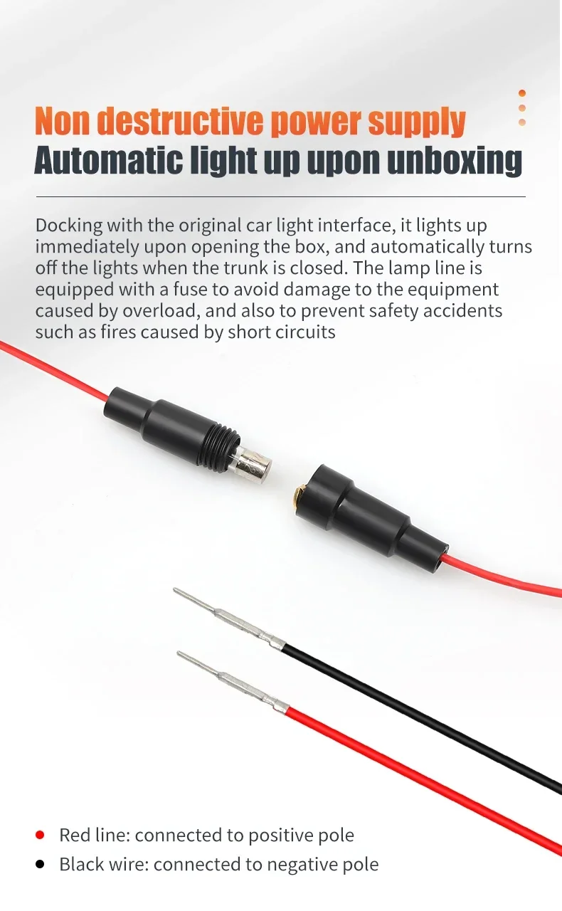 Auto-Kofferraum-LED-Lichtleiste 200cm/400cm Flexible PVC-Dekorationslichtleiste Automatische Induktions-Atmosphärenlampe Universal für SUV – Detail 4
