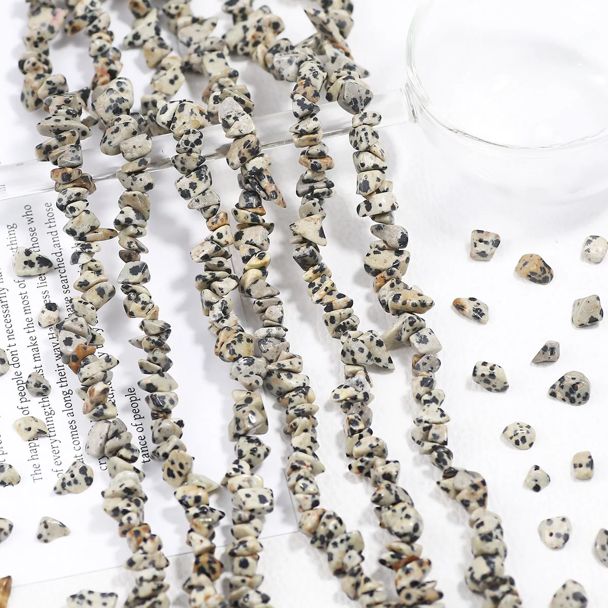5-8mm Unregelmäßige Natürliche Spotted Crushed Stone BeadCrystal Spacer Lose Perlen Für Schmuck Machen Armband DIY Ohrring zubehör