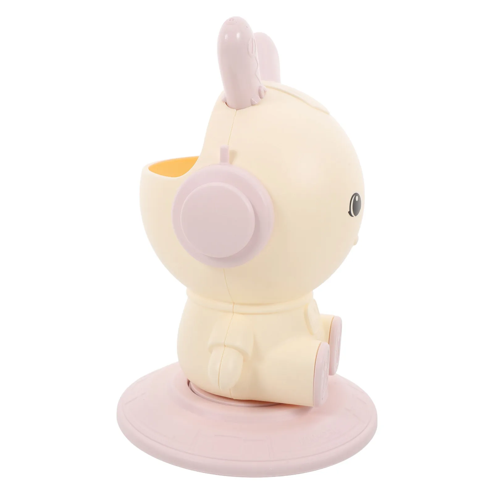 Rotating Bunny Pencil Holder Cute Desk Organizer for Makeup Brushes Pens Pencils Scissors Rulers Keys Office School Living Room