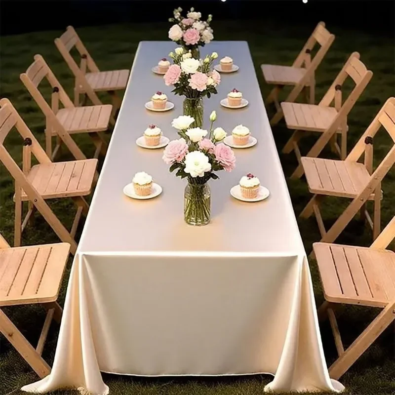 Light Luxury Rectangular Tablecloth Wedding Banquet Candlelight Dinner Tablecloth Holiday Party Table Decoration Home Textile