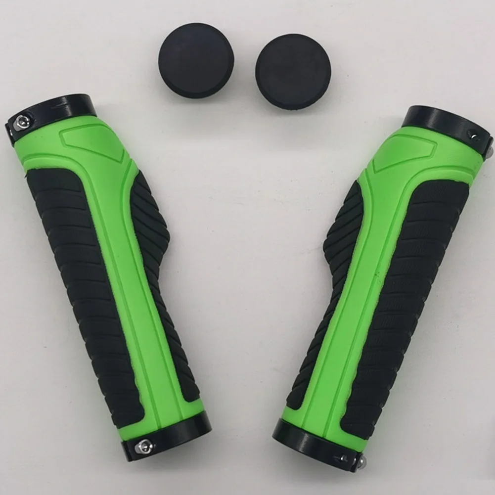 Bicycle Grips Handlebars Bicycles Double-sided Locks Rubber Cycling Accessories Comfortable And Stretch-resistant