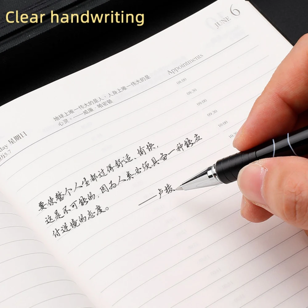 1pcs Aihao Gel Pen 0.5mm Black Bullet Head Water-based Mook Writing Smooth Kawaii School Office Stationery Art Supplies