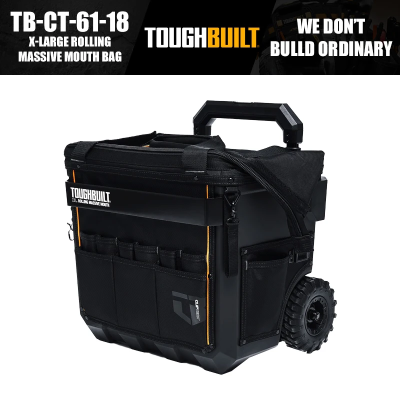 ToughBuilt TB-CT-61-14/TB-CT-61-18/TB-CT-61-22 Rolling Massive Mouth Bag Tools Packaging Bag