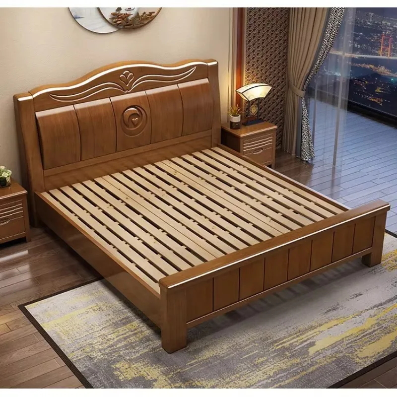

Simple and e****mical modern Chinese-style bedroom furniture with storage bed