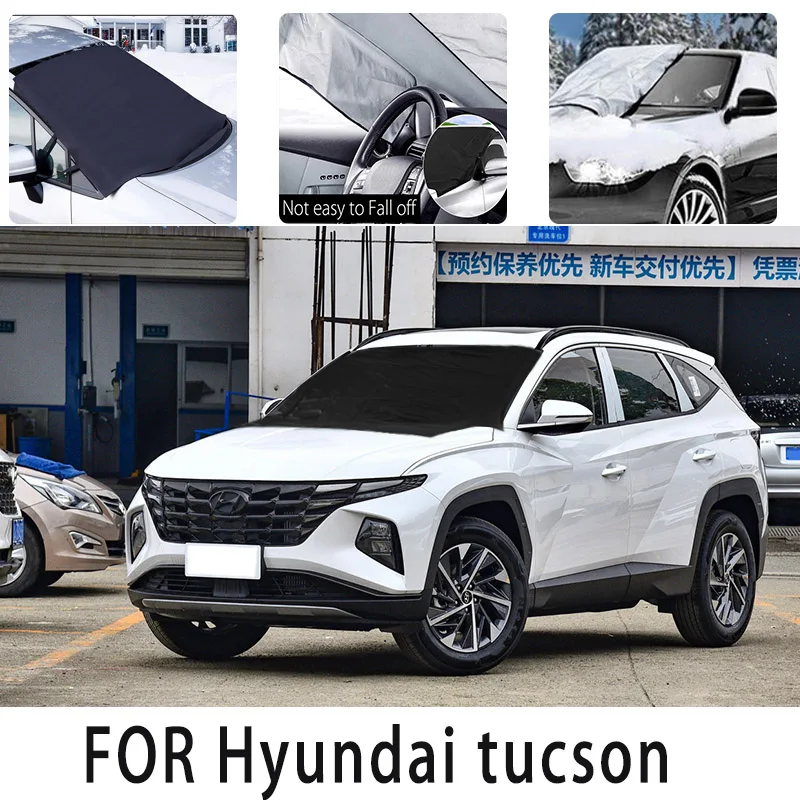 Car snow cover front for Hyundai tucson Snowblock heat insulation sunshade Antifreeze wind  Frost prevention car accessories