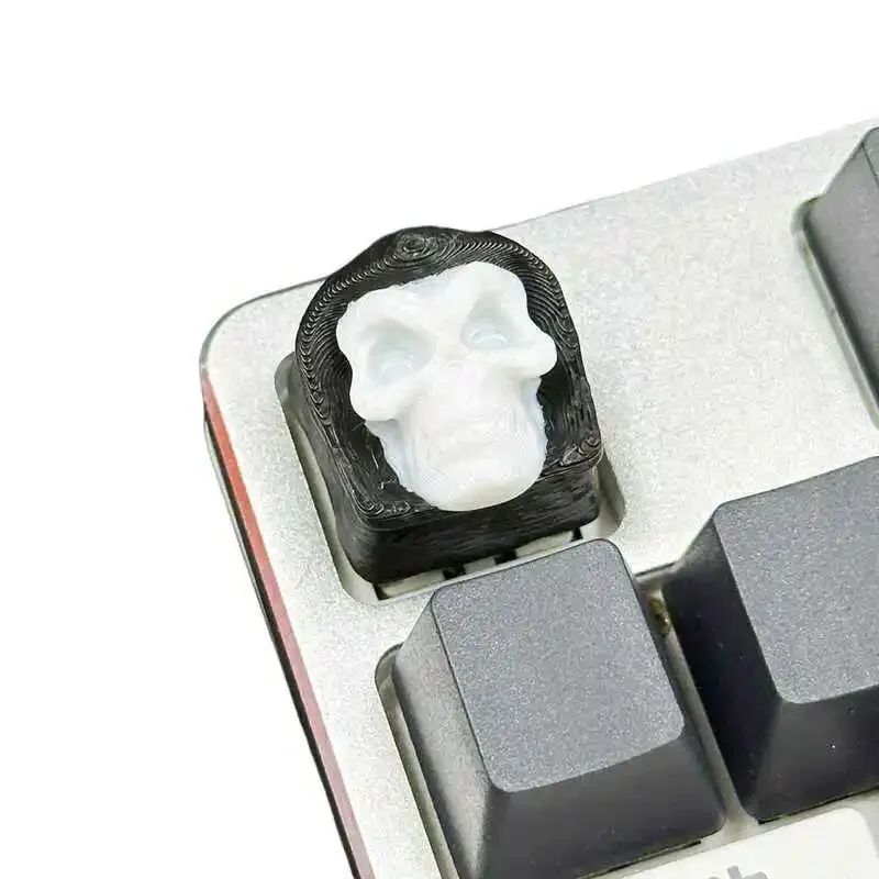 Personality Resin Halloween Skull Key cap Manual MX Cross Switch Mechanical keyboard key cap 1PCS