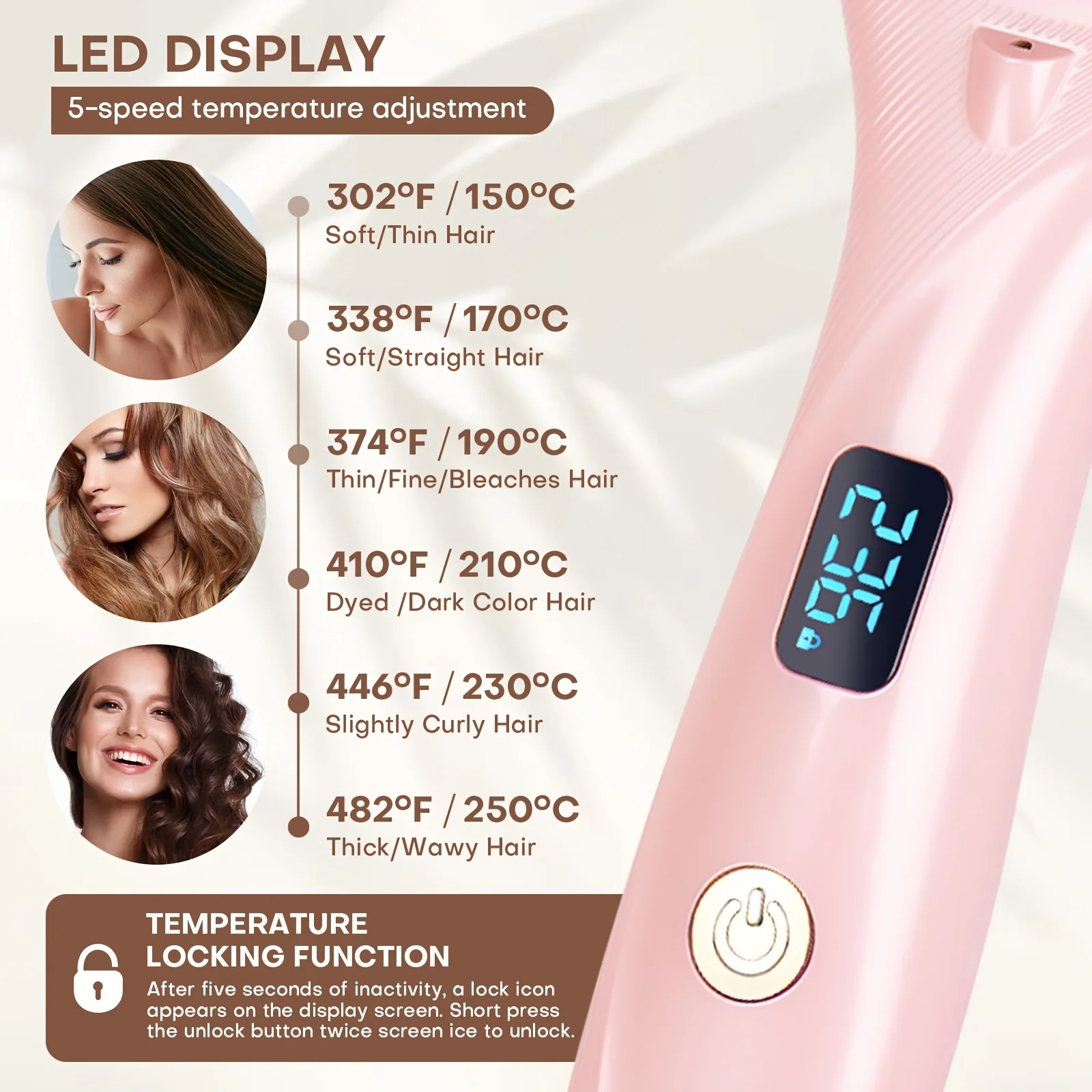 Negative ion straightening comb - gentle on hair. This dual-purpose electric styling comb can be used for both straightening and