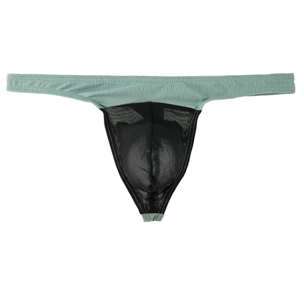 

Men Sexy Mesh Pouch G-strings Underpants Breathable Low Rise Lingerie Unisex Panties T-back Gay Underwear Thongs Unisex Panties