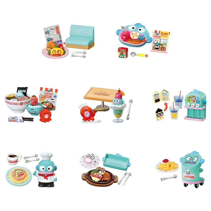 

Re-Ment Hangyodon Family Restaurant Miniature Scene Series Blind Box Collectible Model Ornament Kids Toy Gift Trendy Blind Box
