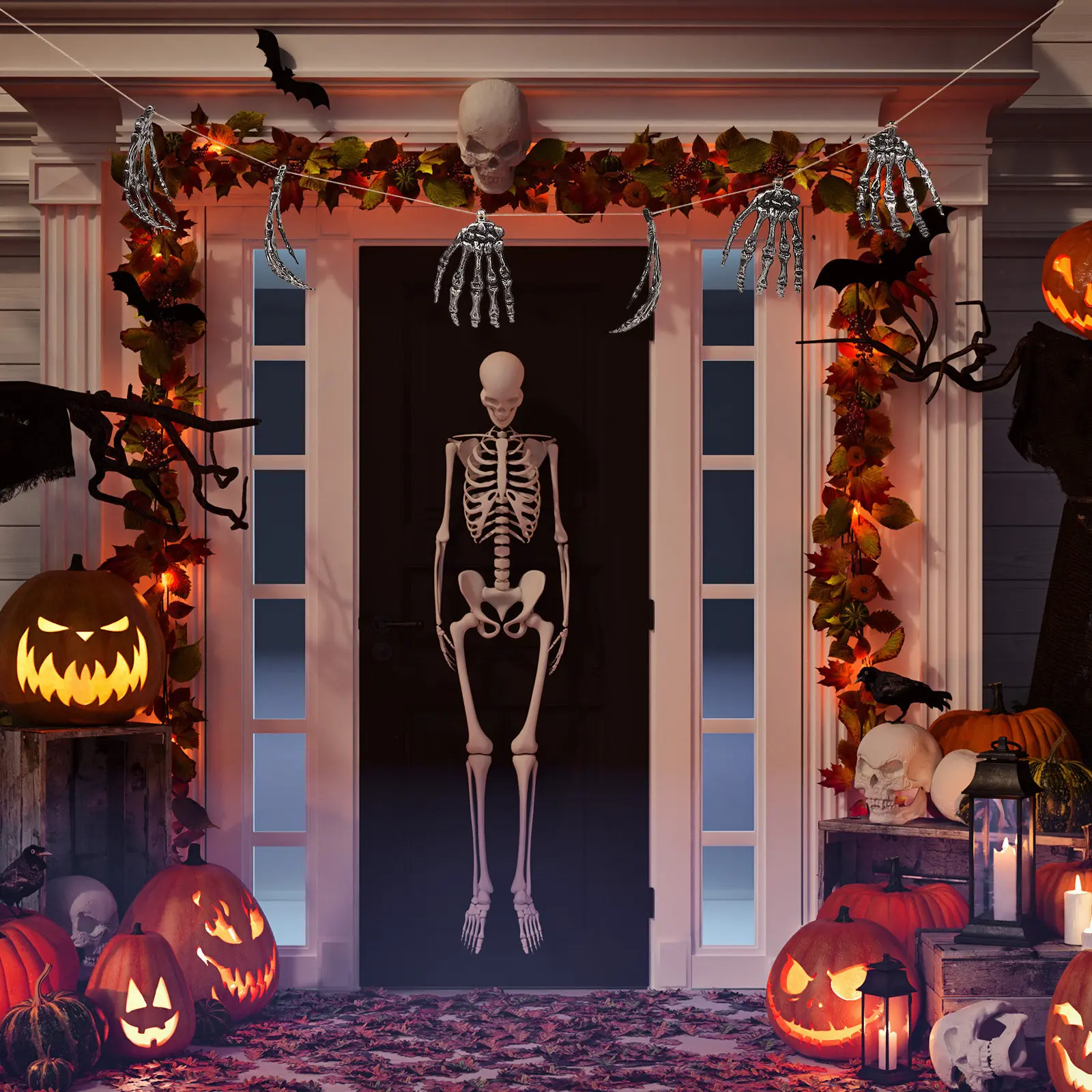 

6Pcs Halloween Ghost Claw Props Hand Decorations for Haunted House Party Scary Theme Decoration Spooky Event Accessory