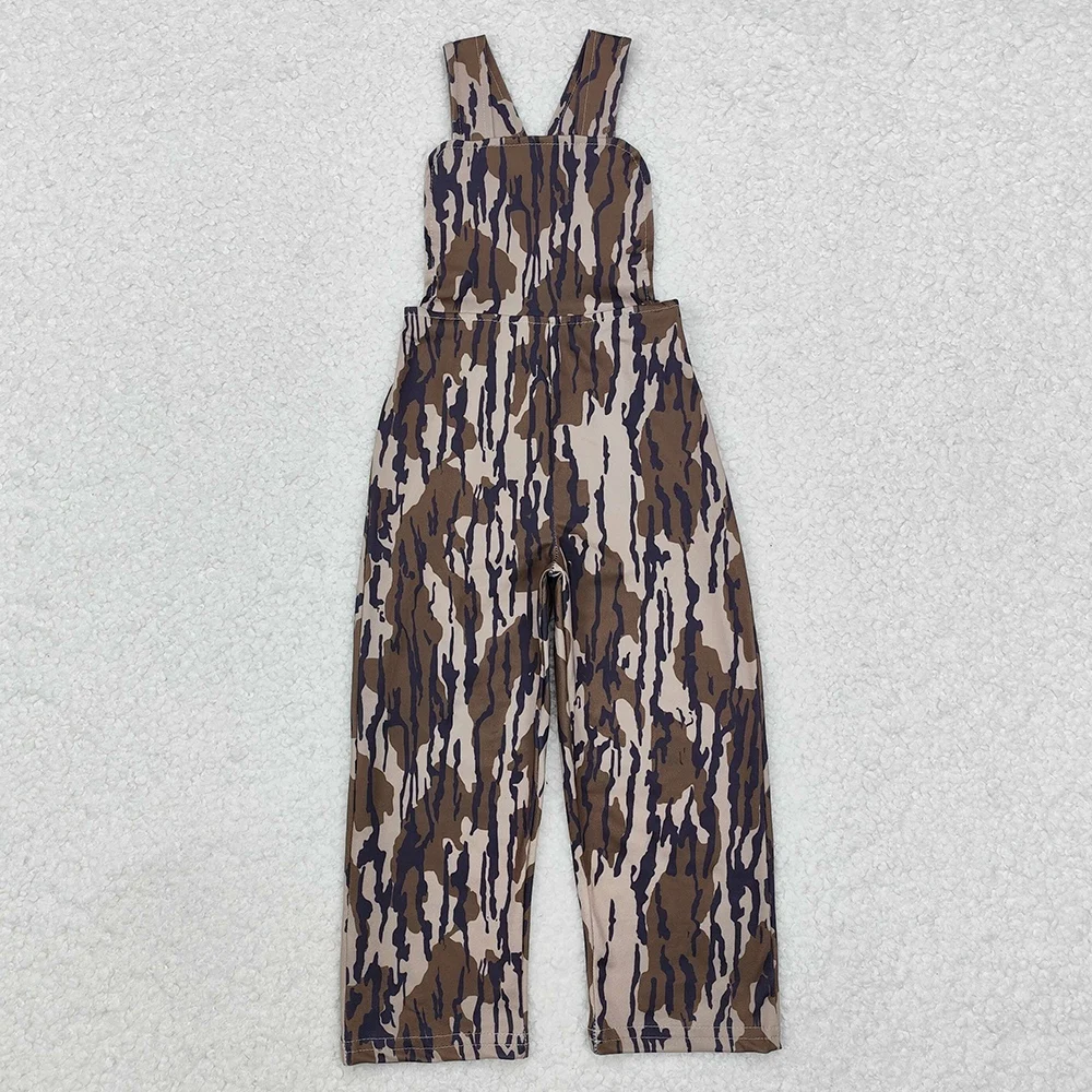 Hot Sale Kids Designer Clothes Boys Bottomland Camo Straps Jumpsuits Boutique Baby Boys Jumpsuits Bodysuit Fall Children Clothes