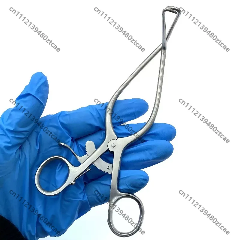 Veterinary Front‑Bent Single Hook Retractor Knee Tissue Spreader Pet Animal Orthopedic Surgical Instrument