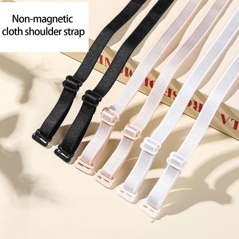 

2Pairs Bra Straps Replacement Elastic Removable Bra Straps Adjustable Bra Shoulder Straps Anti-Slip Shoulder Straps