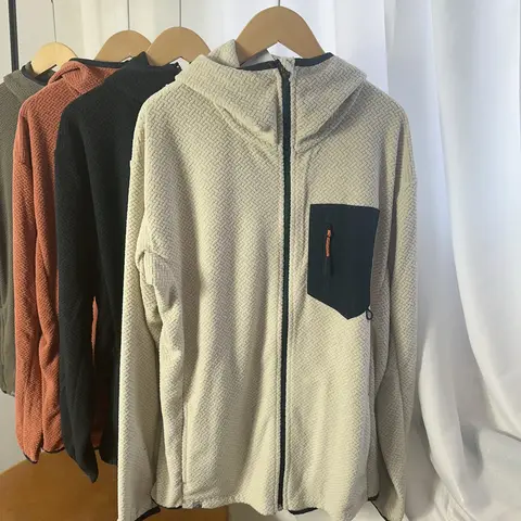 남성용 플리스 안감 후드 재킷 가벼운 보온성 지퍼 클로저 아웃도어 스포츠웨어 캐주얼 코트 가을 겨울 신상품