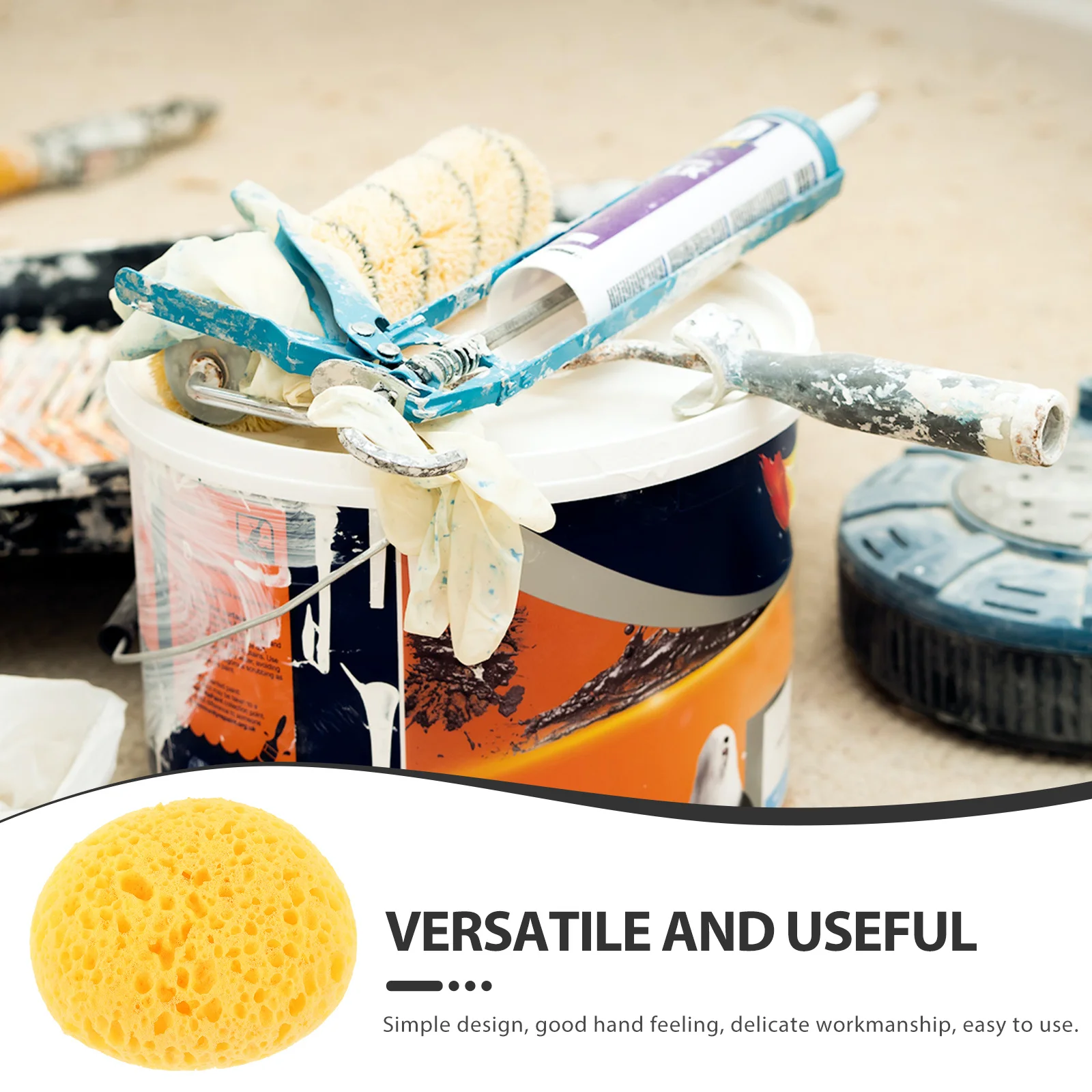 

2Pcs Wall Texture Sponge for Drywall Ceiling Patching and Painting Reusable Sponge for Home Decor Repair and Artistic Design